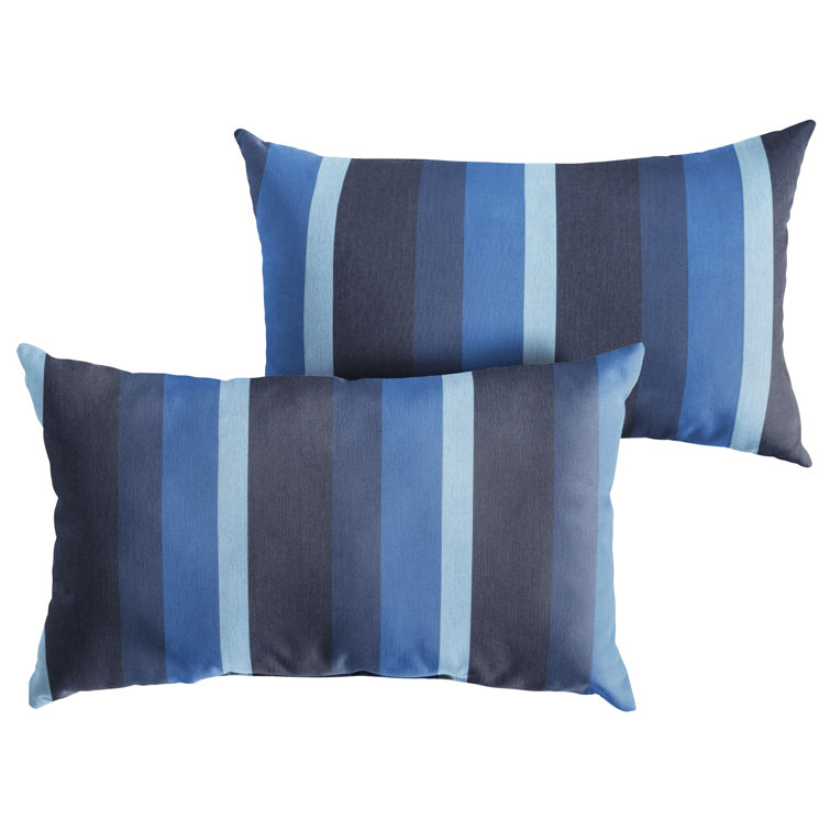 Breakwater Bay Larissa Striped Indoor Outdoor Throw Pillow Wayfair